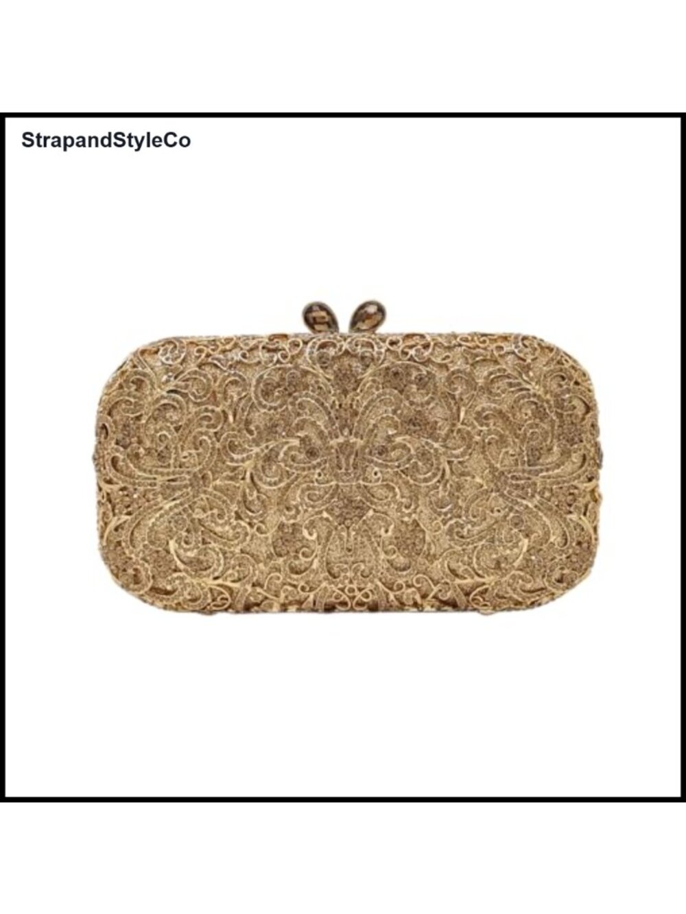 Rhinestone Crystal Clutch Evening Bag Party Purse Wedding Handbag Chain